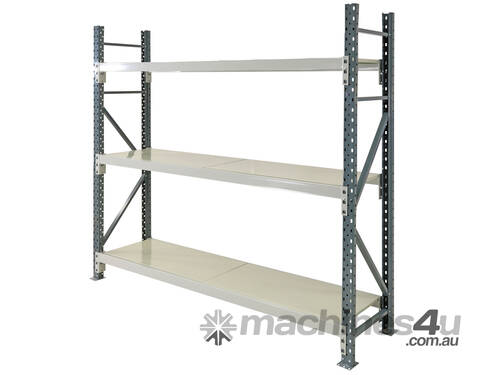 Longspan Steel Shelving Starter Bay  1800x1800x450mm (HxWxD)