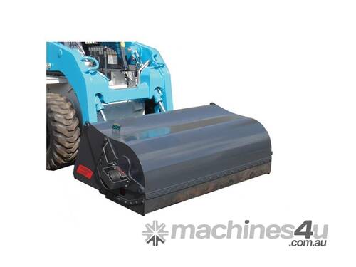 caption Norm Enclosed Broom - To Suit Mini Loaders, Skid Steers, Backhoes & Telehandler