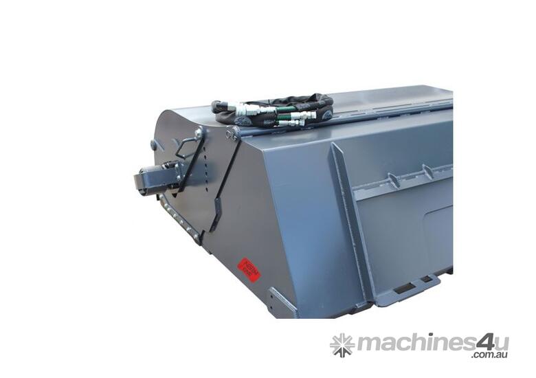 caption Norm Enclosed Broom - To Suit Mini Loaders, Skid Steers, Backhoes & Telehandler