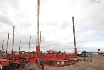 Plunkett B Double Log Trailer Set