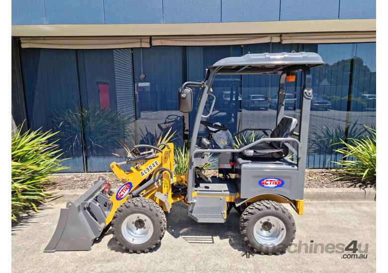  AL904E Electric Mini Wheel Loader | 900kg Gross Weight, 400kg SWL | Joystick Control, Quick Hitch