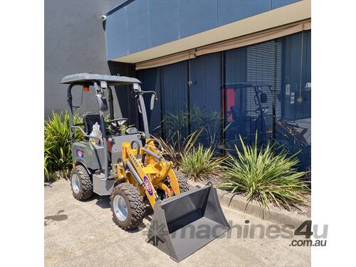  AL904E Electric Mini Wheel Loader | 900kg Gross Weight, 400kg SWL | Joystick Control, Quick Hitch