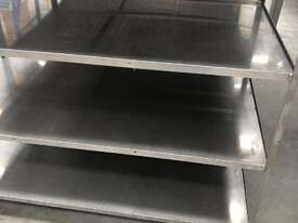 3 x Stainless Steel Trolley Mobiles w/ Shelves heavy duty - picture0' - Click to enlarge