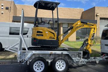 MXG XE20SE-2 EXCAVATOR - KUBOTA POWER +ATTACHMENT PACKAGE+PLANT TRAILER