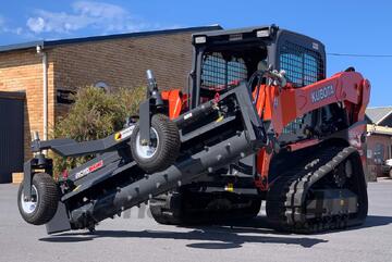 Skid Steer Rotary Power Grader - Hydraulic Angle & Tilt