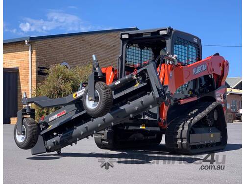 Skid Steer Rotary Power Grader - Hydraulic Angle & Tilt