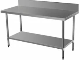 Brayco 1500SP Splash Back Stainless Steel Bench (7 - picture0' - Click to enlarge