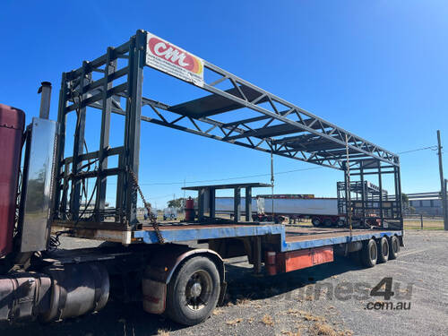 caption Freighter Semi Drop Deck Trailer