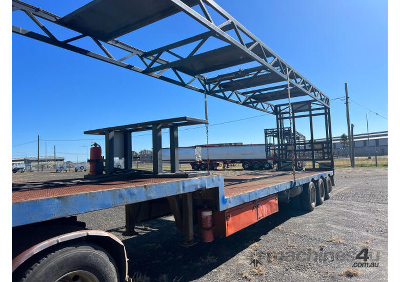 caption Freighter Semi Drop Deck Trailer