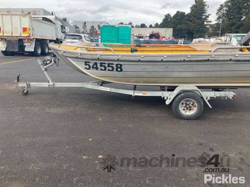 1999 Stessl 4.3 Edge Tracker HD Aluminium Boat & Trailer