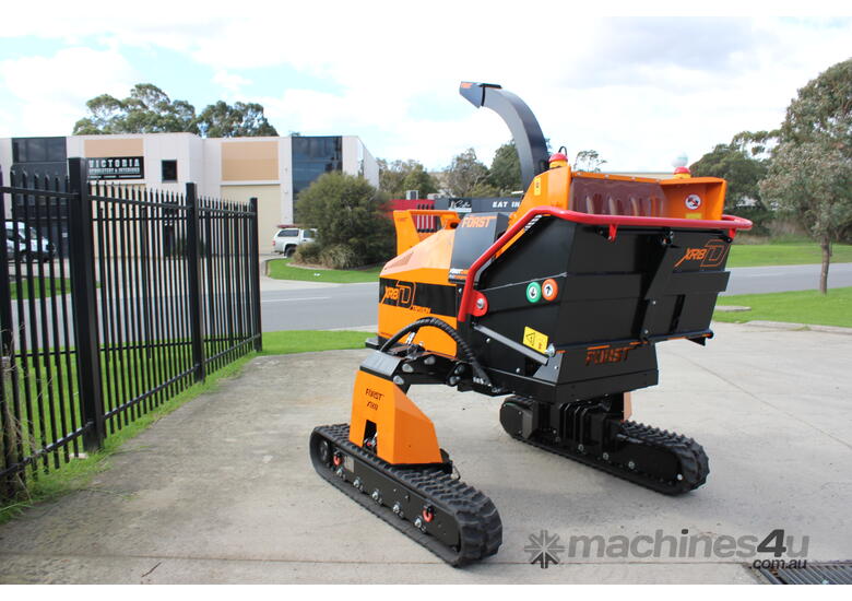 caption Forst XR8D - 8-inch Tracked Wood Chipper