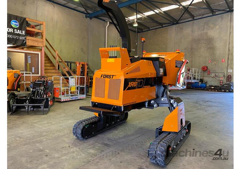 caption Forst XR8D - 8-inch Tracked Wood Chipper