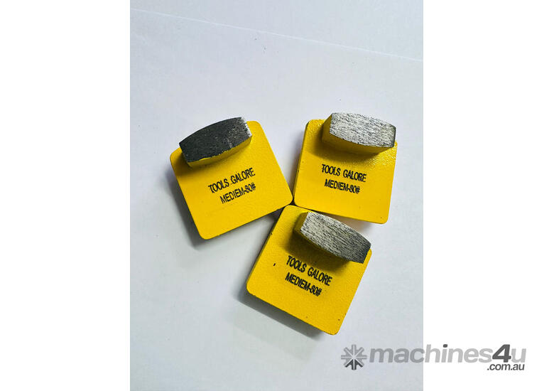caption Redi-Lock Concrete Grinding Shoe 80# Fit Husquarna - 3 pack