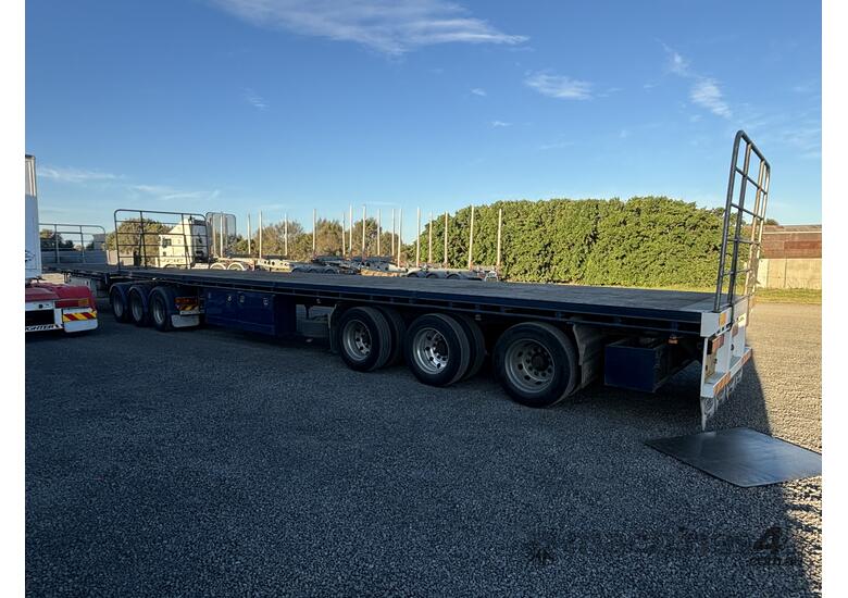 caption 2001 Vawdrey B Double Flat Top Trailer