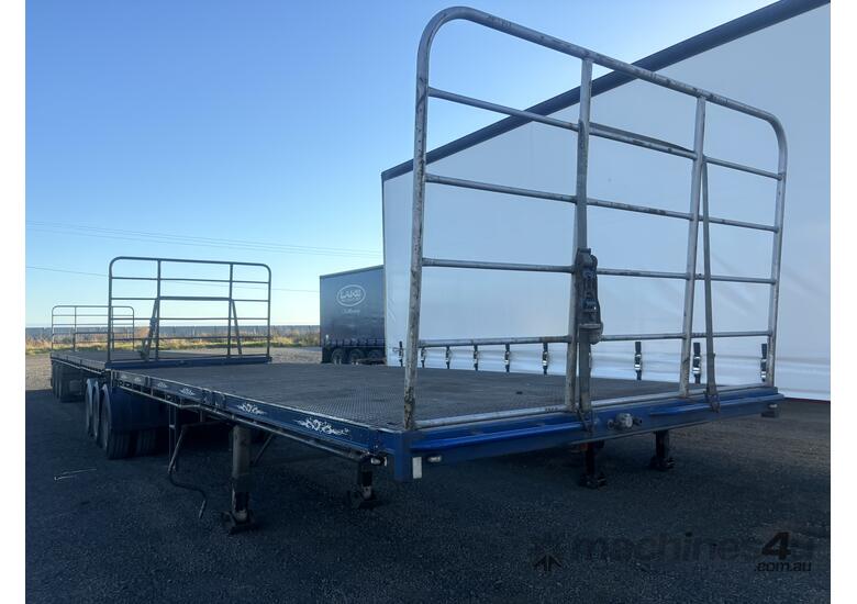 caption 2001 Vawdrey B Double Flat Top Trailer