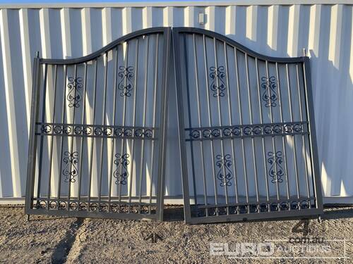 Wrought Iron Double Swing Gates 