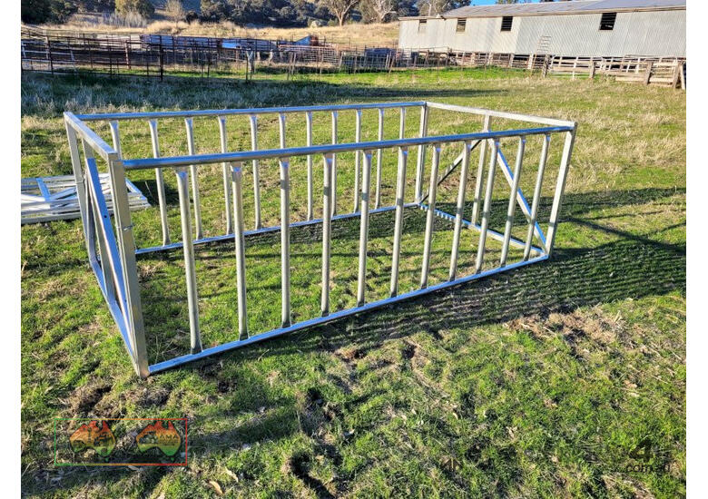 (8021) New Galv Sheep/Cattle Hay Feeder Rack (Euroa, VIC)