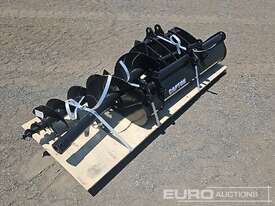 Unused Captok Selection of Mini Excavator Attachments, QTY (7 of) , Rake  Ripper, Auger, 12inch Auge - picture1' - Click to enlarge