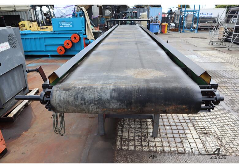 caption Industrial Heavy Duty Belt Conveyor - 9.5m Long 1.2m Wide