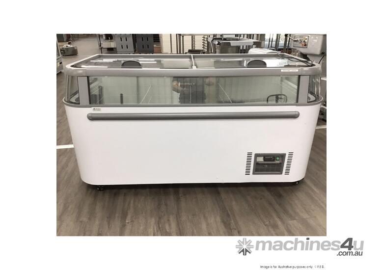 Thermaster Supermarket Island Freezer with Glass Sliding Lids ZCD-E185G
