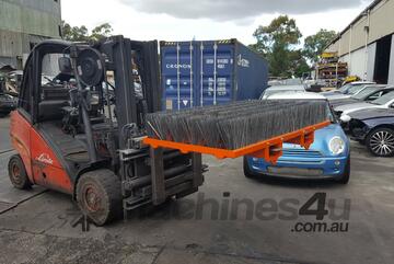 Italian made Forklift Broom with Steel Brushes