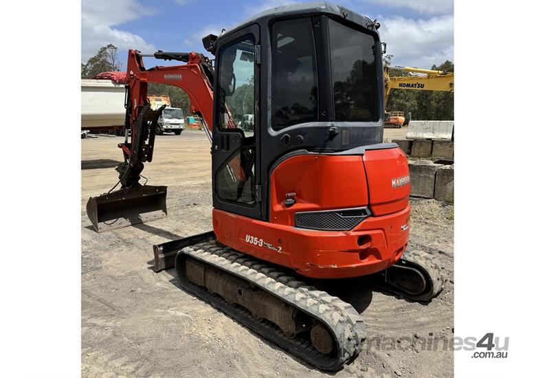 caption KUBOTA U35-3 SUPER SERIES 2 EXCAVATOR