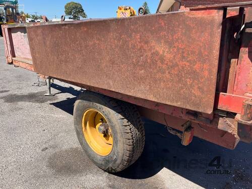 caption Tandem Field Service Trailer Custom Made Single Axle Tipping Box Trailer