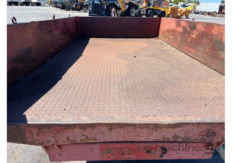 caption Tandem Field Service Trailer Custom Made Single Axle Tipping Box Trailer