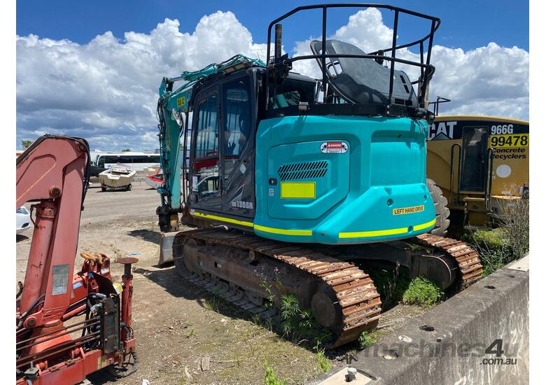 caption 2020 Kobelco SK135SR-7 Excavator (Steel Tracked)