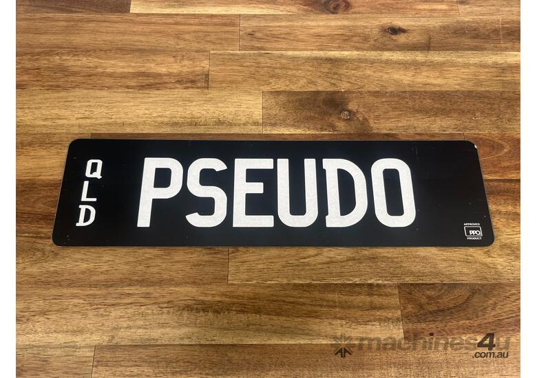 caption QLD Personalised Number Plate - ‘PSEUDO’