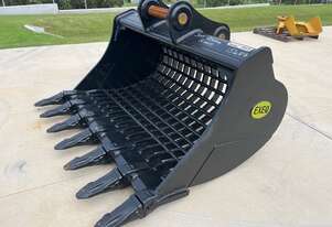 Sieve / Riddle Bucket With Teeth to Suit 28-36T Excavator