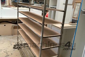   Rack Shelving on Castors