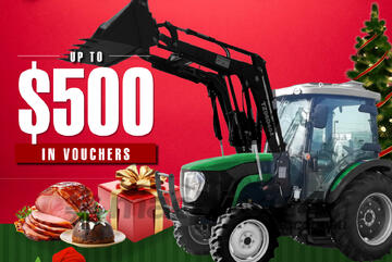 AgKing - 65HP Premier Cabin Tractor with Front End Loader - Package Deals