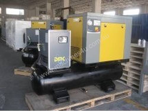 DMC SCREW COMPRESSOR WITH TANK AND DRYER PACK7-TA