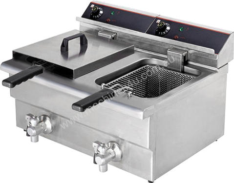F.E.D. BEF-172V Double Benchtop Electric Fryer