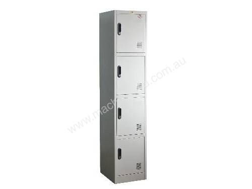 Four Bank Metal Steel Storage Locker