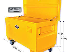 29296 - 1200X610X700MM SITE TOOL BOX WITH CASTORS - picture0' - Click to enlarge