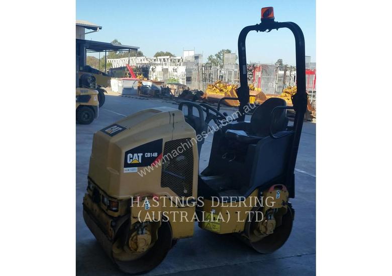 caption CATERPILLAR CB14B Vibratory Double Drum Asphalt
