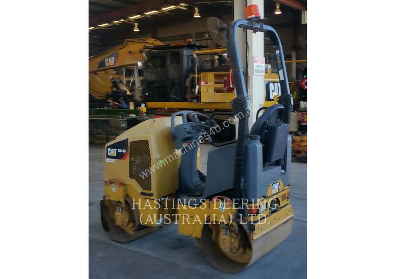 caption CATERPILLAR CB14B Vibratory Double Drum Asphalt