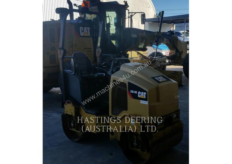 caption CATERPILLAR CB14B Vibratory Double Drum Asphalt