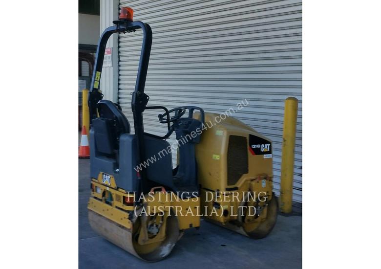 caption CATERPILLAR CB14B Vibratory Double Drum Asphalt