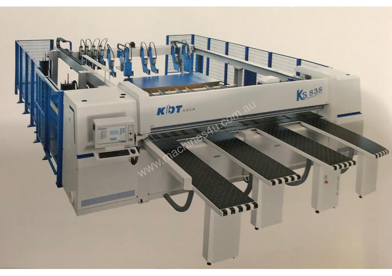 caption Rear load Beamsaw. Twin Independent Pushers. KS838H. Maximum productivity!