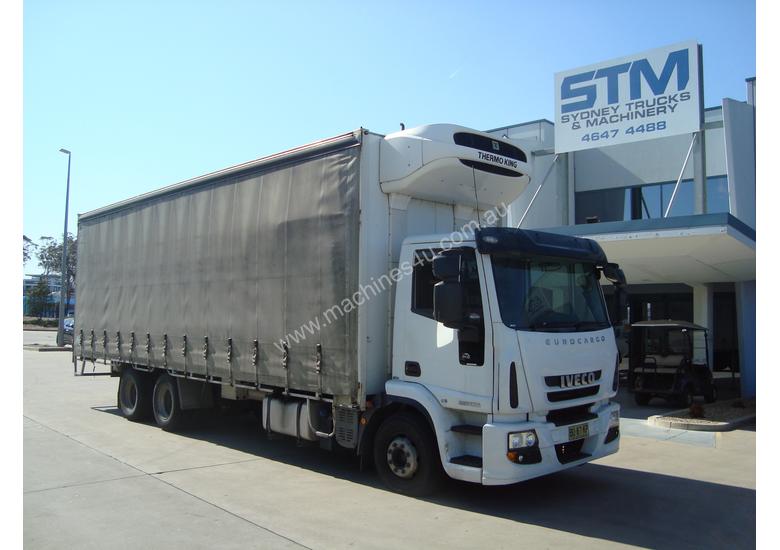 caption Iveco Eurocargo ML225 Curtainsider Truck