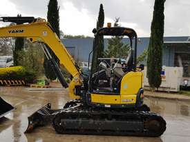 2015 YANMAR Vio45-6B MINI EXCAVATOR WITH HITCH, 3 BUCKETS, ZERO TAIL AND LOW 860 HOURS - picture0' - Click to enlarge