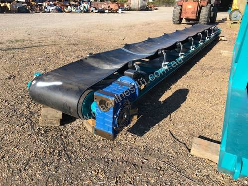 Belt Conveyor 600mm x 9m with new rollers, belt and drive