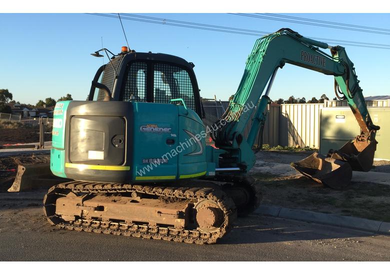 caption 2008 Kobelco SK80MSR-2 excavator