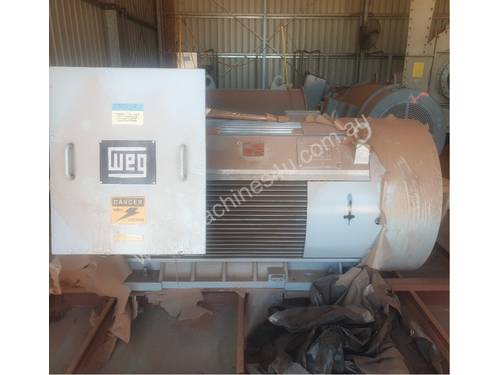1050 kw 1400 hp 4 pole 1490 rpm 6600 volt Foot Mount 500 frame AC Electric Motor