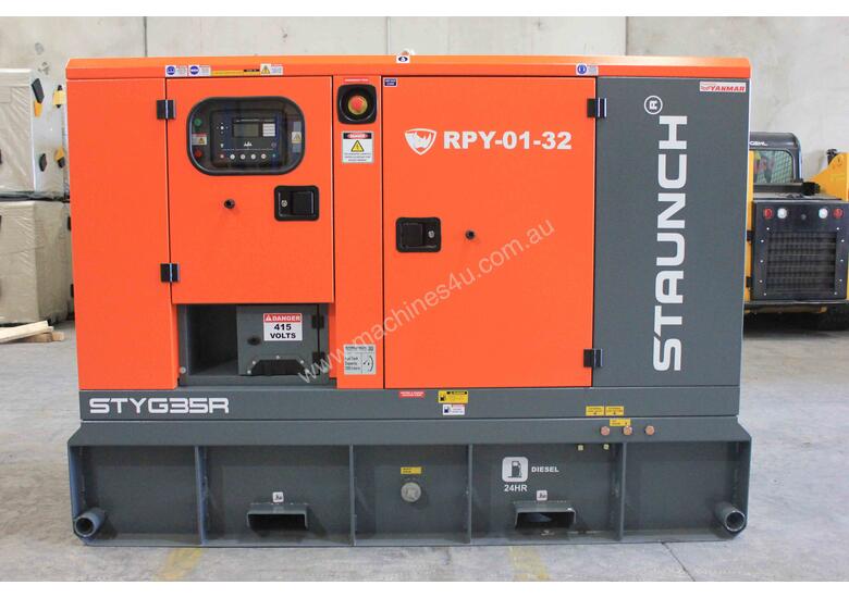 caption Staunch Yanmar STYG35R Generator 35kva Silent Canopy