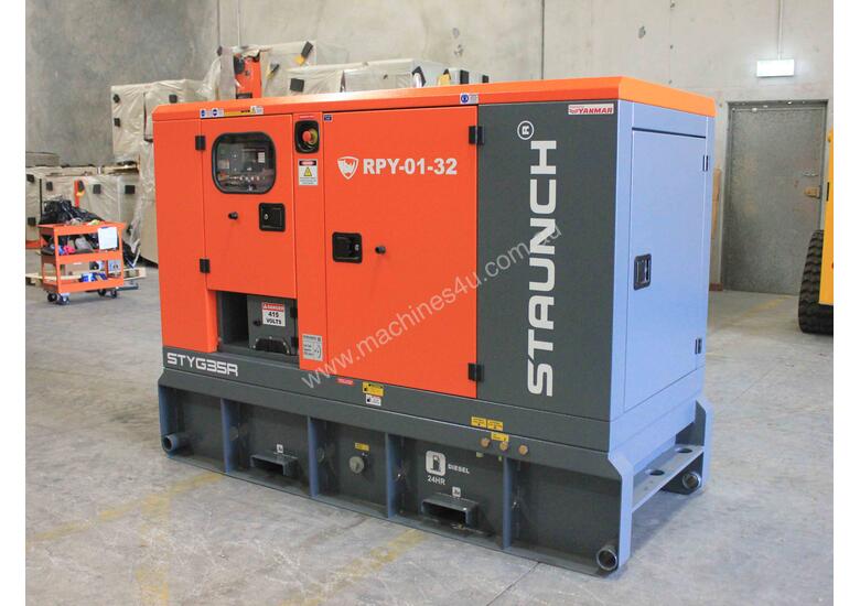 caption Staunch Yanmar STYG35R Generator 35kva Silent Canopy