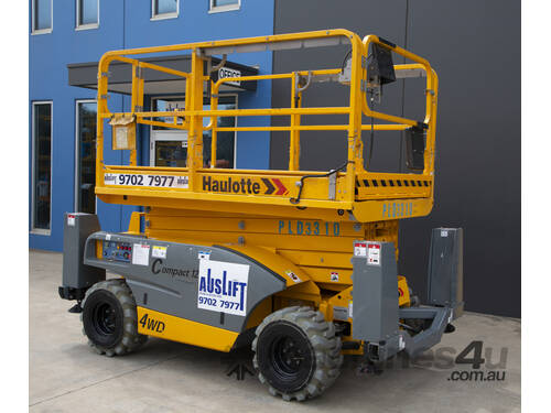 2023 Haulotte Compact 12DX 33ft All Terrain Scissor Lift - 4WD with Differential Lock!